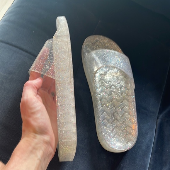 Jelly slides / slip-ons; sparkly - Picture 3 of 4